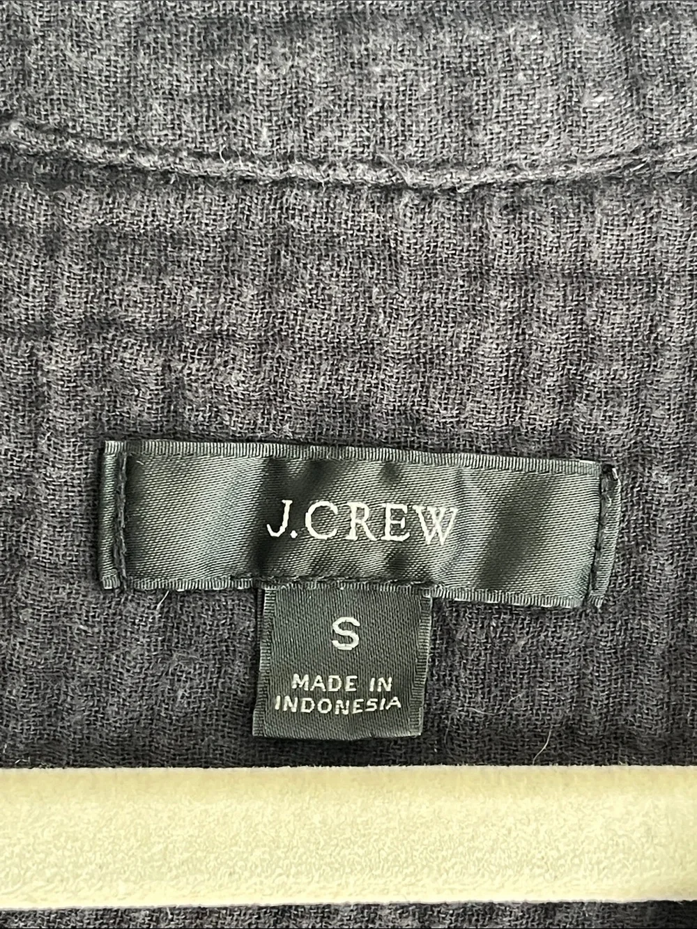 J Crew V-neck Double-Gauze Popover black Top size small